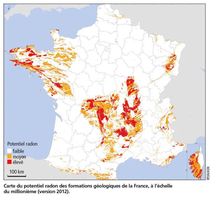 R32_IP Radon Carte potentiel radon